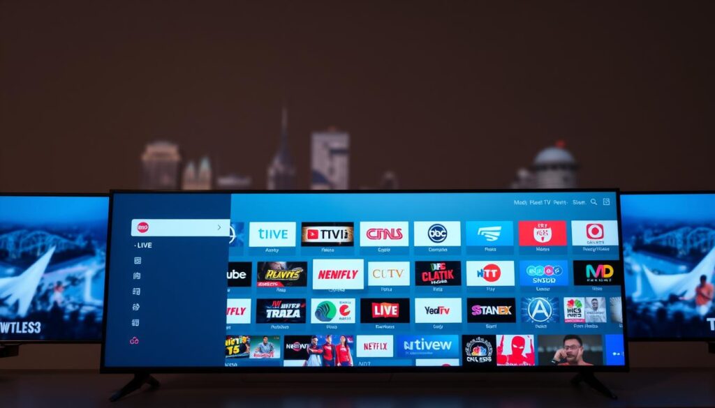 live TV streaming interface